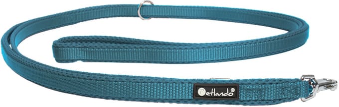 Petlando Trainingslijn Mesh Petrol - Hondenriem - 300x1.5 cm
