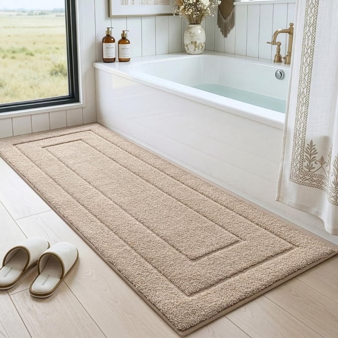 MRKK® Badmat Anti Slip - Douchemat - Badmatten -Beige