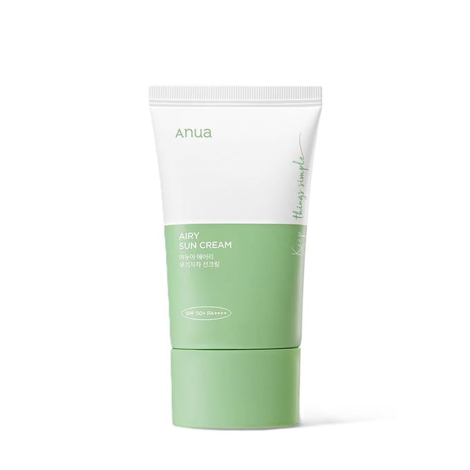 [Anua] Airy Zonnebrandcrème SPF 50+ PA++++ 50ml white