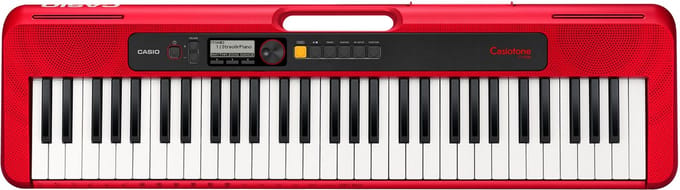 Casio CT-S200 - Keyboard - Rood - Pianoklank - MIDI - geschikt voor kinderen - met ritmebox - gratis leer applicatie