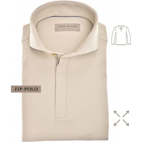 John Miller Polo Hyperstretch Performance Zipper Sandy / male