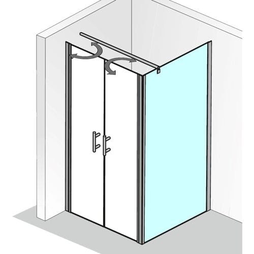 HSK Favorit Nova side panel for swing door 139100-01-50-R