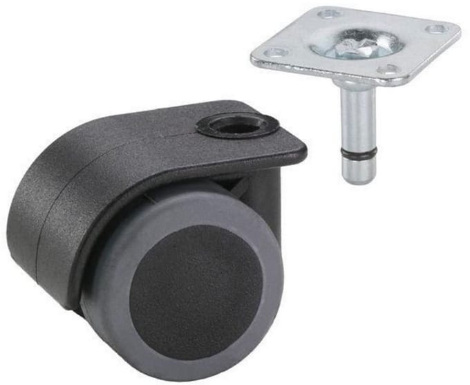 Set van 4 Zwenkwielen 35mm voor Parket