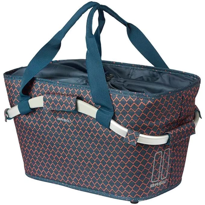 Basil Flair - Carry All achtermand MIK - 22L - Navy - Waterafstotend - Reflectiedetails
