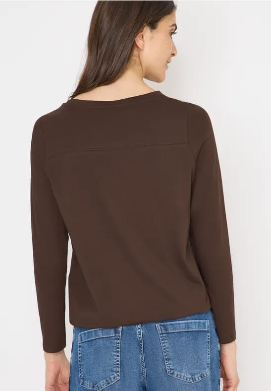 Shirt in effen kleur