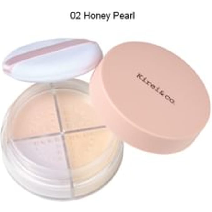 Kirei&co. - 4 Color Face Powder 02 Honey Pearl