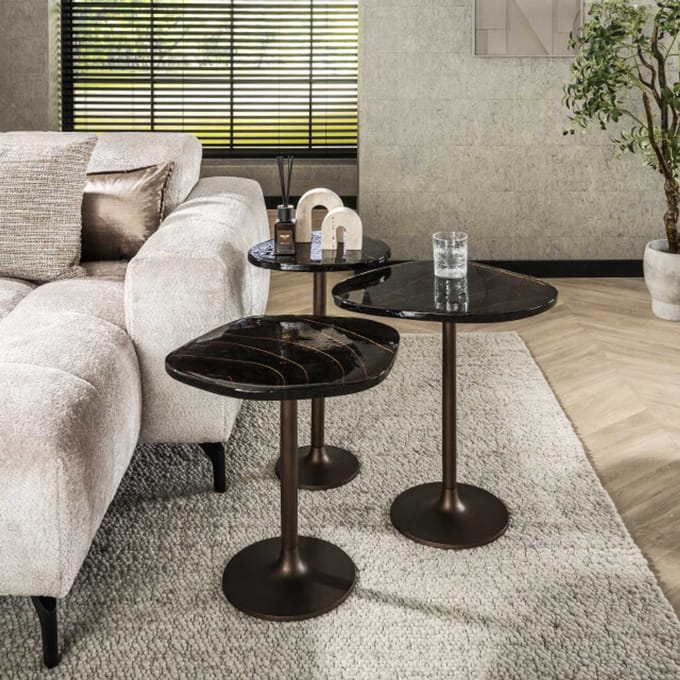 Hoyz Collection - Bijzettafel Eclipse S - Koper Antiek Finish