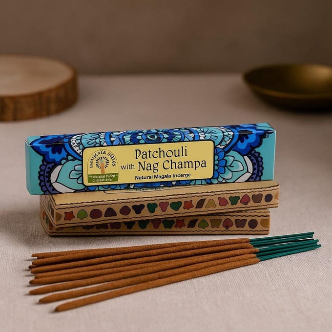 6x Nag Champa Patchouli Masala Geurstokjes Namaste