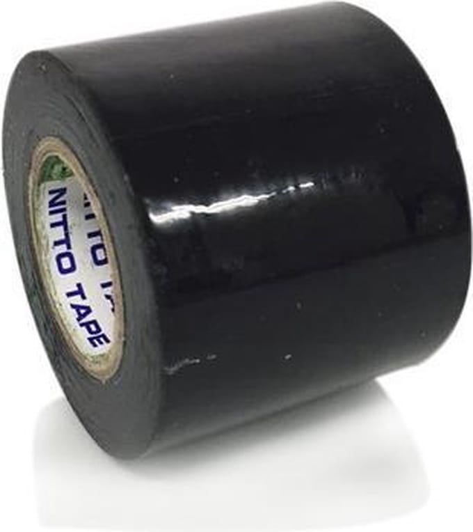 NITTO - ISOLATIETAPE - ZWART - 50 mm x 20 m (1stuk)