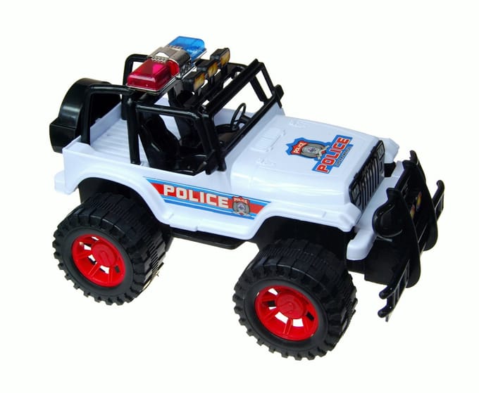 Mega Creative Politie Jeep Speelgoed 29x17x19cm