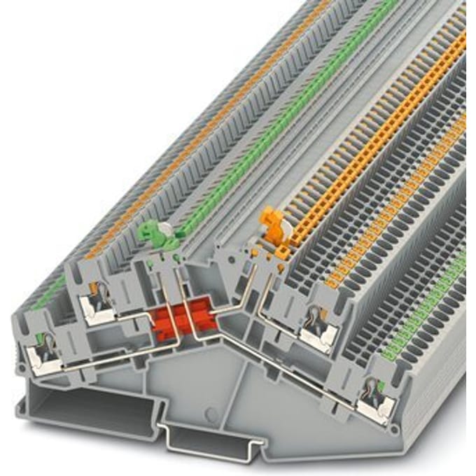 Phoenix Contact 3210400 Meetscheidingsklem 5.2 mm Push-In-klem Grijs 50 stuk(s)