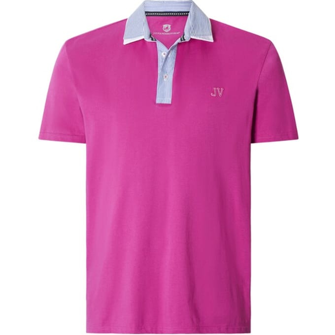 Jan Vanderstorm herren Poloshirt - 76/78 - fuchsia - Plus Size
