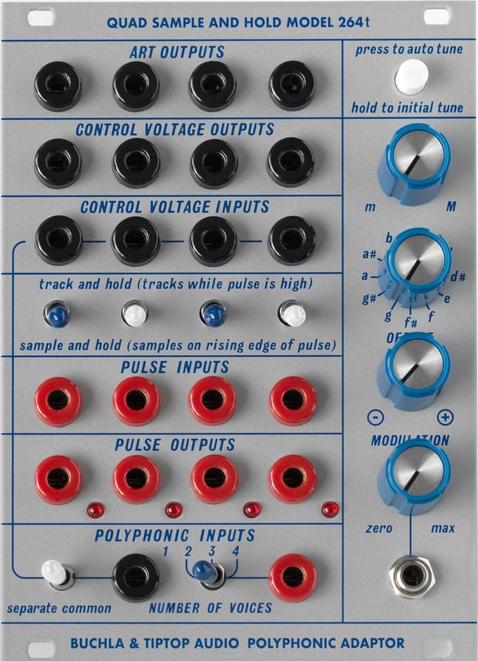 Tiptop Audio Model 264t Quad Sample and Hold - Random modular synthesizer