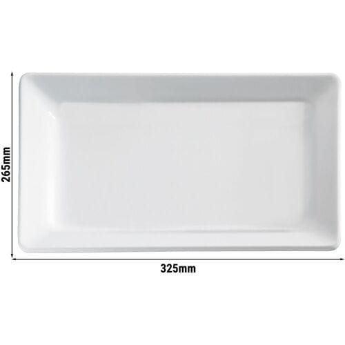 GGM Gastro (6 Stück) GN-Tablett 1/2 - FRIENDLY - PET - Höhe: 30mm - Weiß
