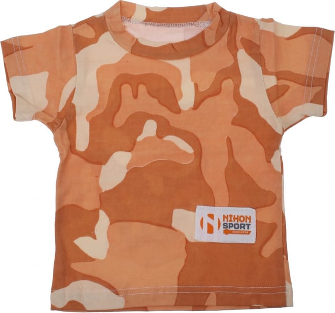 Nihon T-shirt Camouflage Jongens Polyester Oranje 35 Cm