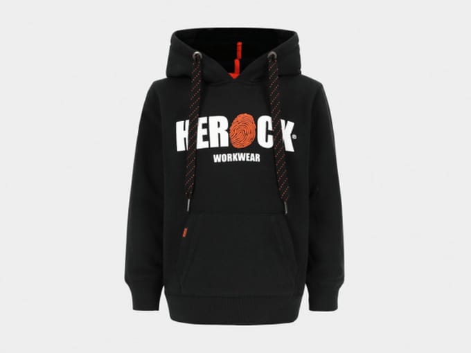 Herock Hero Kids sweater met kap Zwart 146/152