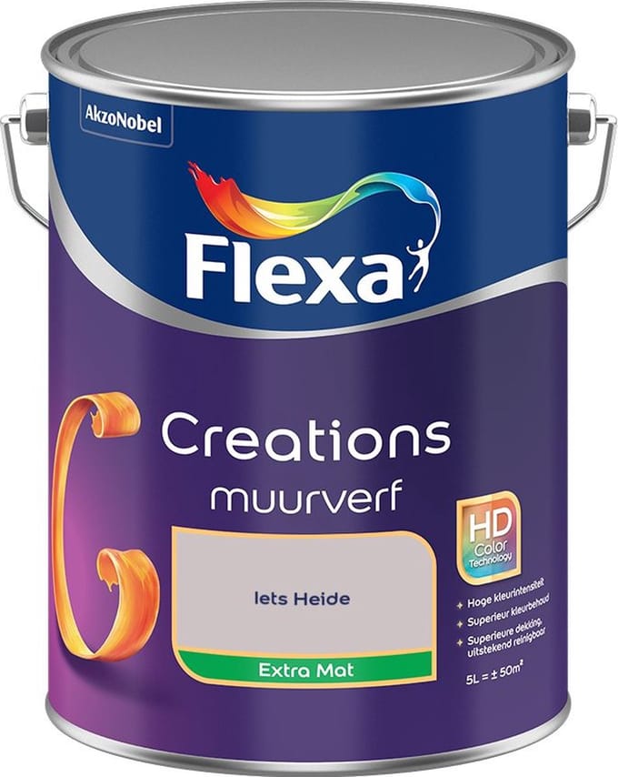 Flexa - Creations Muurverf Extra Mat - Iets Heide - Mengverf - 5 L