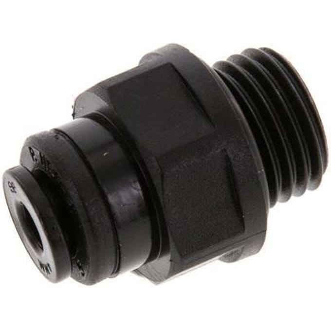 4mm x G1/4'' POM Insteekfitting buitendraad NBR [5 Stuks]