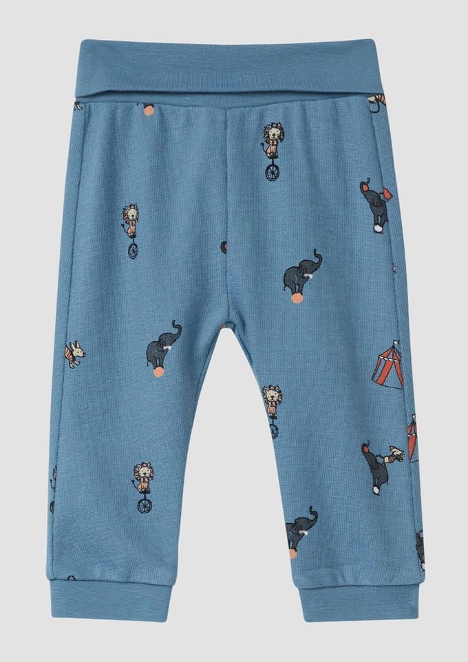 s.Oliver - others - Joggingbroek met all-over print in structuurjersey