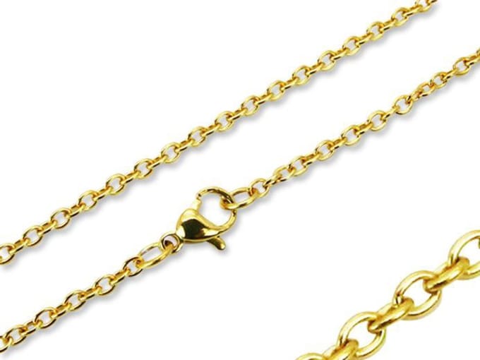Amanto Ketting Elia L - 316L Staal - Anker - 2mm - 75cm