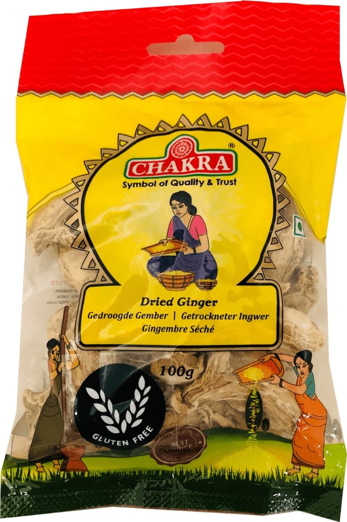 Chakra - Gedroogde Gember - Dried Ginger - Glutenvrije Gember - 3x 100 g