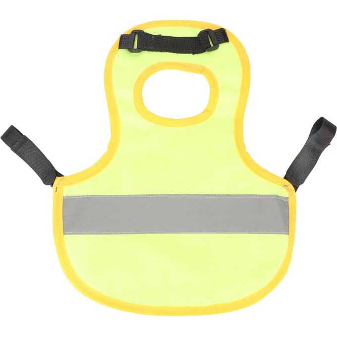 Kip Reflecterend Vest Polyester Herbruikbaar Bescherming tegen Veren Kip Harnas voor Kip Eend Ganzen geel