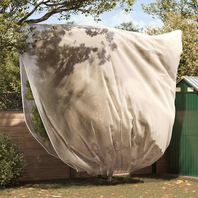 vidaXL Vorstbescherming Plantenfleece Covers 3 st Beige 3 x 3,93 m