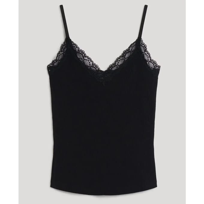 Geribde damestanktop Superdry Essential
