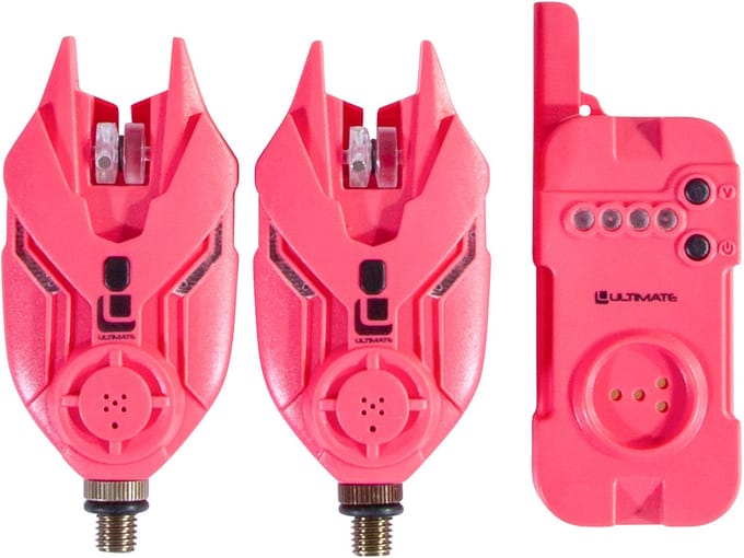 Ultimate E-Tension Pink Bite Alarm Set 2+1 - Beetmelder
