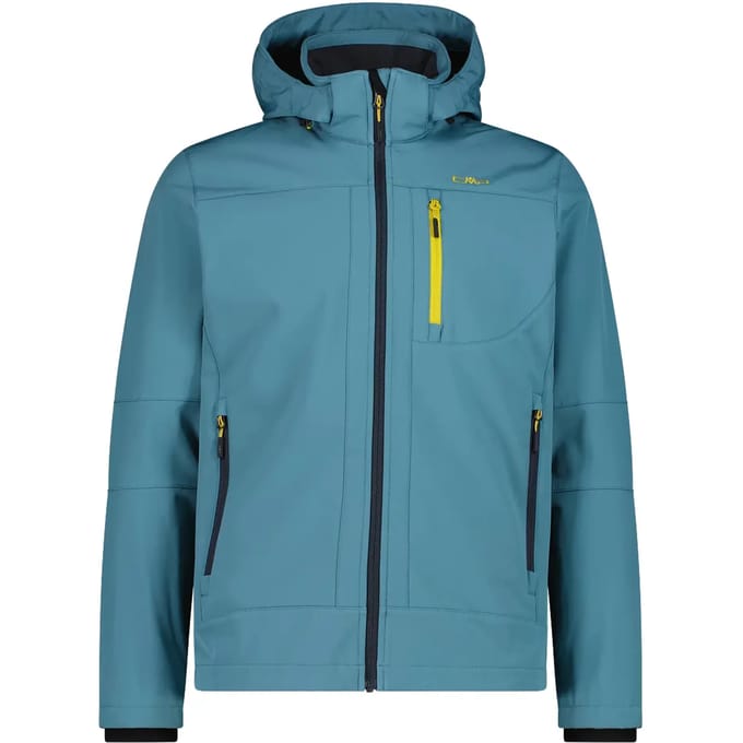 Verwarmde softshell jas met afneembare capuchon CMP