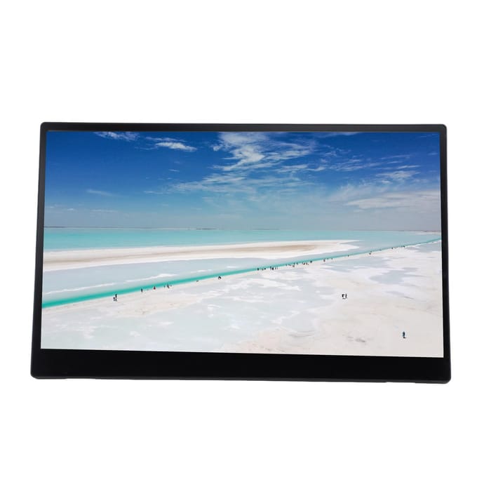 Draagbare Monitor 15,6 Inch USB Computer Gaming Display Laptop Scherm Extender met PU Leer Cover