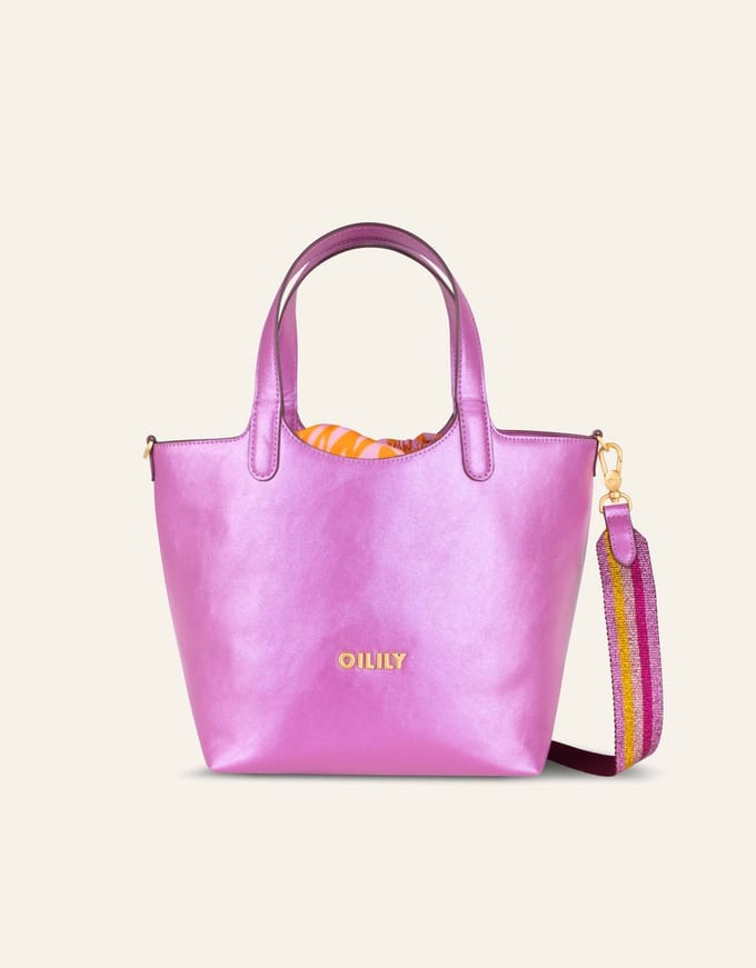 Oilily Horizon Handtas- maatOne size Fuchsia Roze