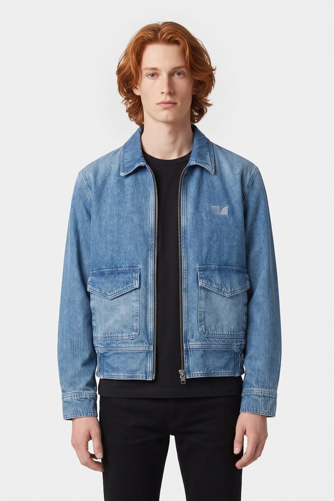IRO Paris Amil Outerwear Country Mid Blue Größe: S | Jeansjacken Outlet | Herren | Blau