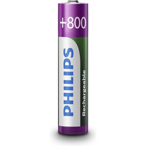 Philips R03B2A80/10 - AAA oplaadbare batterijen - 800 mAh 2 stuks milieuvriendelijk langdurig