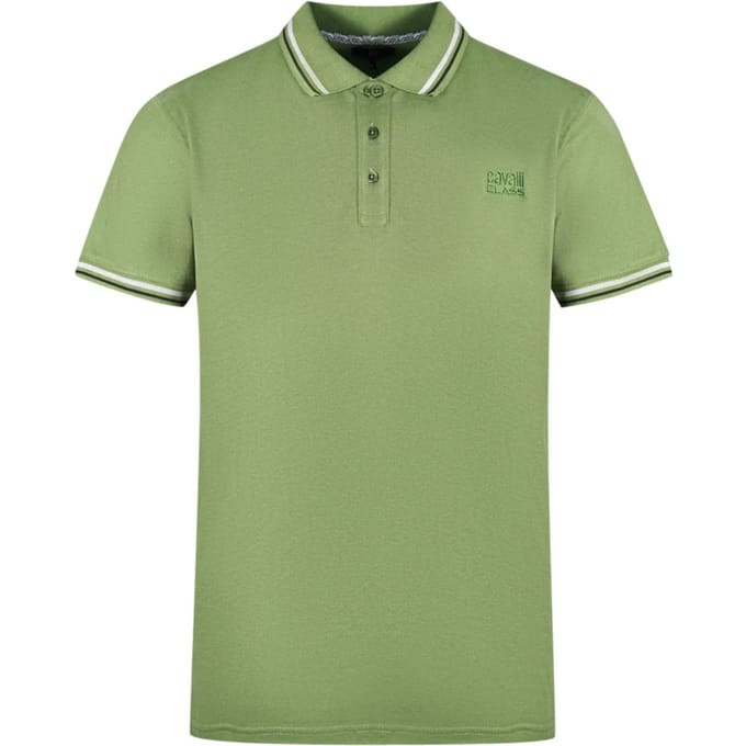 Cavalli Class Tolkdak Groen Poloshirt
