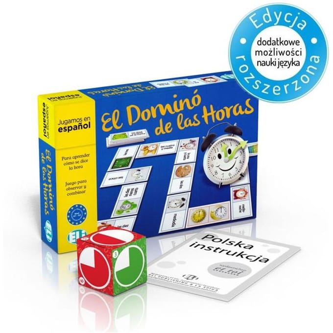Spaans El Domino van de uren. Taalspel. ELI & JIJ