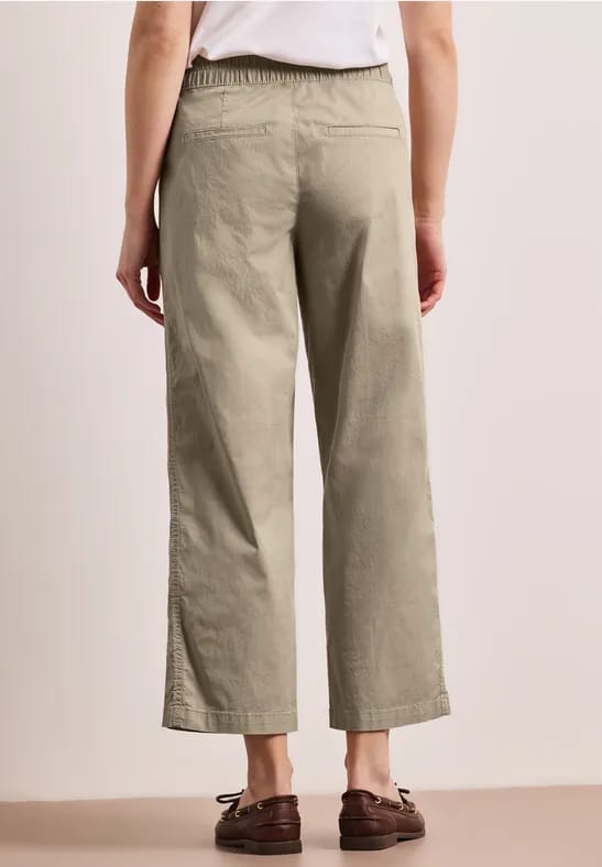 Straight Legs broek in paper touch stof