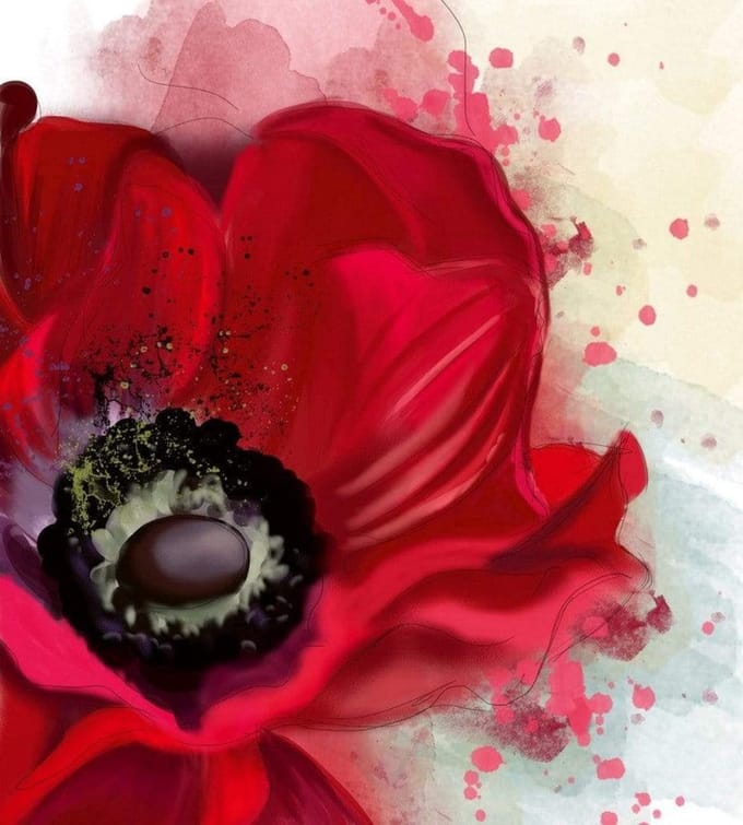 Fotobehang - Poppy 225x250cm - Vliesbehang