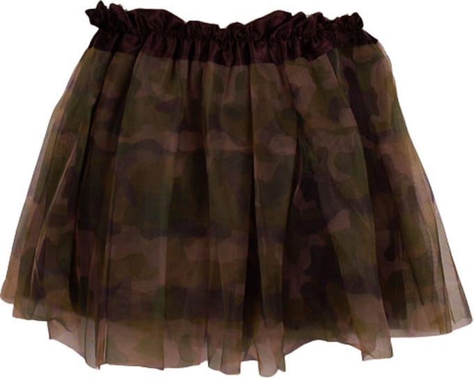 Tutu voor kinderen camouflage groen