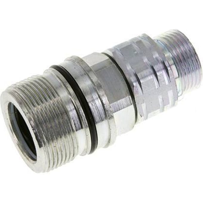 Stalen DN 20 Hydraulische Koppeling Snelkoppeling 20 mm S Knelring ISO 14541/8434-1 D M42 x 2