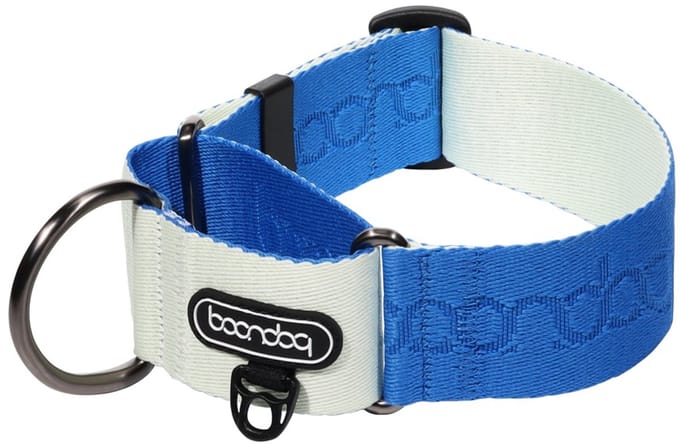 Boondog - Martingale Wide Collar - Cream/Blue- M