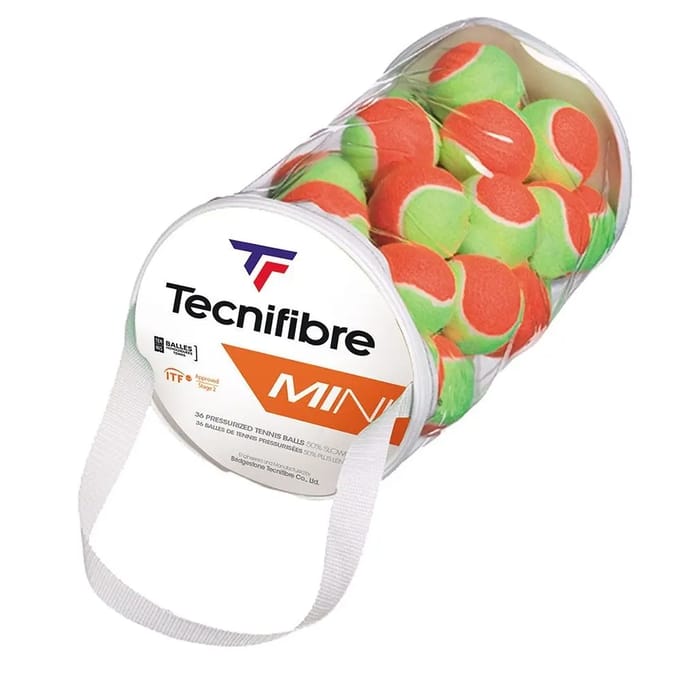 Tecnifibre Mini Stage 2 Oranje 36 Zak Stuks Tennisbal Uitvoering : Zak 36 Stuks
