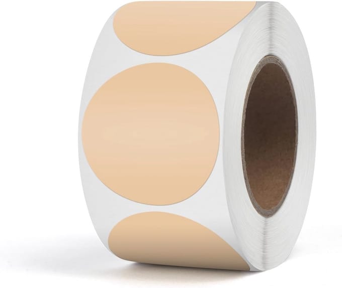 Allecta - Thermo-etiket vinyl 38 mm zelfklevende rol adresstickers printer stickers waterdichte QR-code - pack van 500stuks