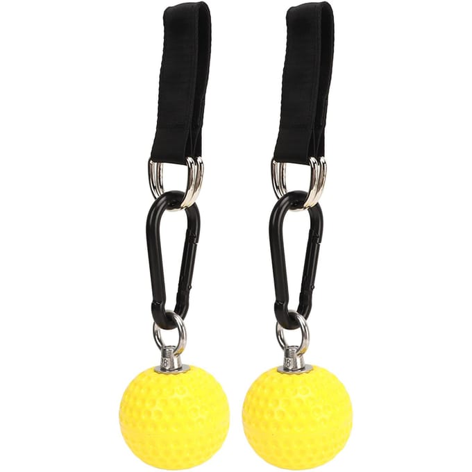 1 Paar Klimtraining Kracht Grip Bal Klimmen Optrekken Krachtbal Houdgrepen met Staps black