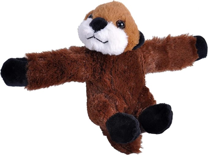 Knuffel Speelgoed Otter Knuffeldier Pluche Dier met Snap Armband Functie