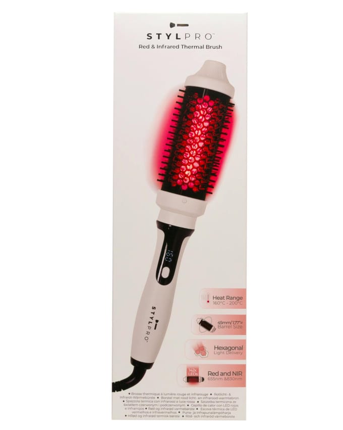 STYLPRO HH01A haarstyler Straightening stijlborstel Warm Wit, Zwart