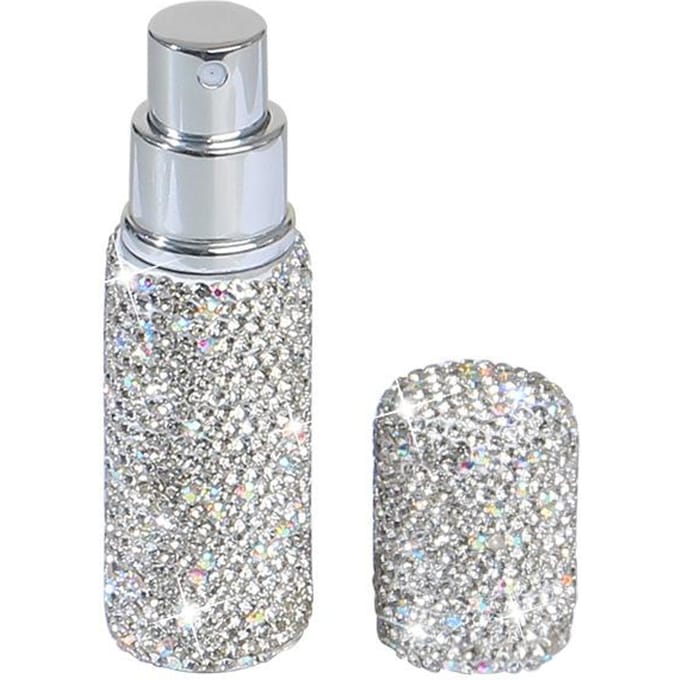 Vaporisateur 10 ml Voyage Sous-flaconnage Portable Mini Flacon Pulvérisateur de Parfum Rechargeable Récipient Cosmétique Vide argenté