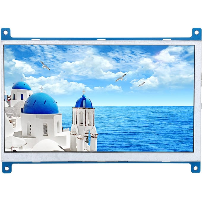 Écran TFT HD 7 pouces 1024 x 600 pour moniteur d'entrée HDMI pour Raspberry Pi 4B3B