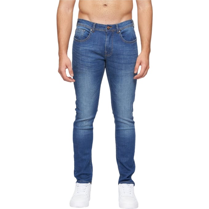 Duck and Cover Heren Doves Slim Jeans (Tussentijdse wasbeurt)