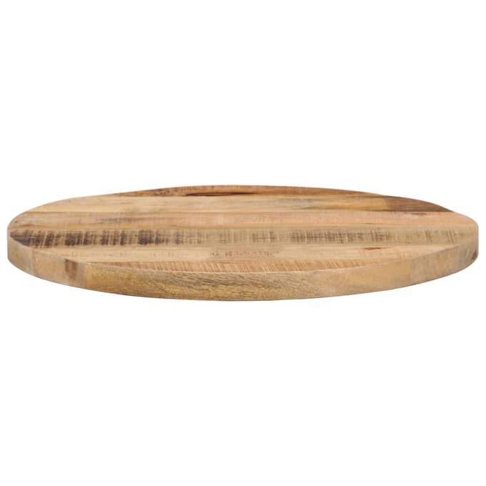vidaXL - Tafelblad - rond - Ø - 50x1,5 - cm - massief - ruw - mangohout